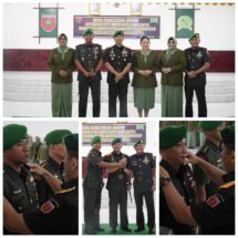 Serah Terima Jabatan Komandan Kodim dan Kasiter Kasrem Jajaran Korem 141/Toddopuli Berlangsung Khidmat di Toraja Utara