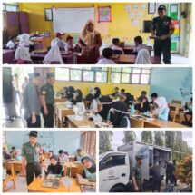 Babinsa Koramil 1406-10/Pitumpanua Dampingi Penyaluran Program Makan Bergizi Gratis bagi Siswa-Siswi di Kecamatan Keera